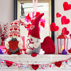 Valentine's Day Light-Up Gnomes Set of 2 - Red Cupid Decorations for Home