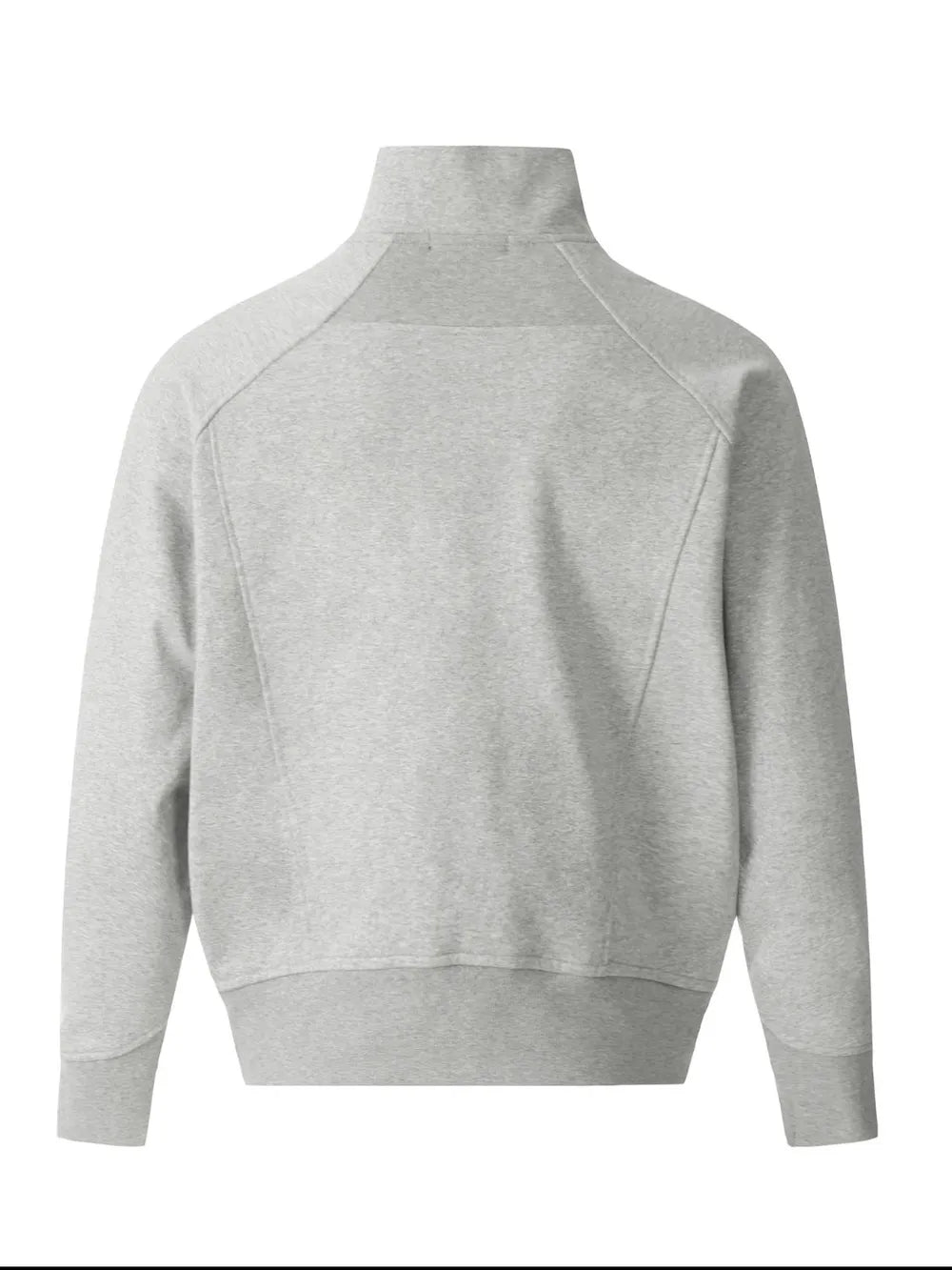 Men's Zip-Up Stand Collar Jacket – 85% Cotton Blend, Full Zip & Structured Collar