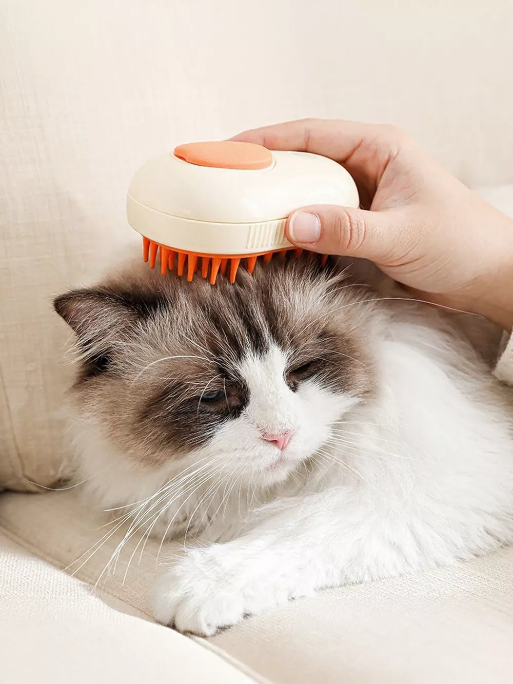 Gentle Silicone Bristle Pet Shower Brush | Massage Bath Scrubber for Dogs & Cats