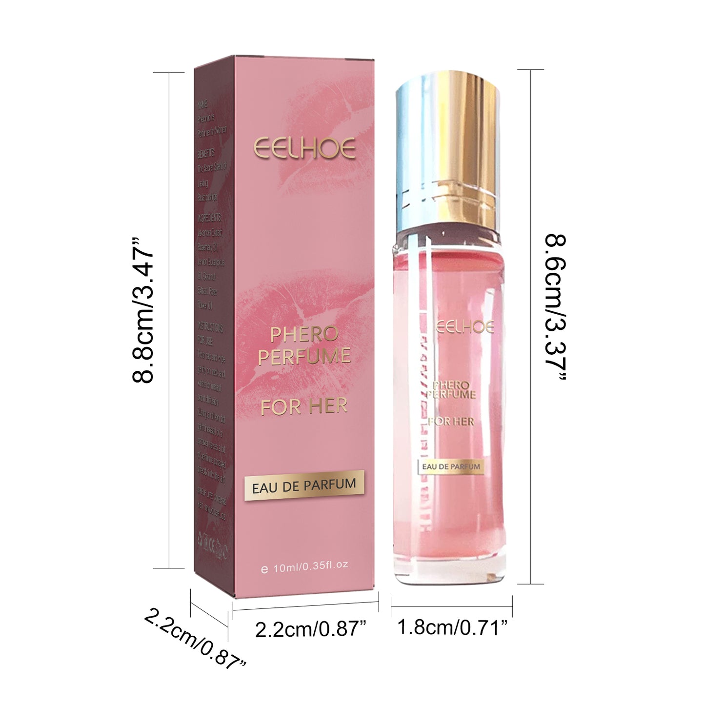 Natural Floral Perfume for Women – Lavender & Rosemary Eau de Toilette Rollerball