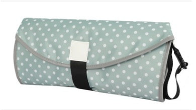 Portable Waterproof Baby Changing Pad - Foldable Travel Diaper Mat with Storage Pockets