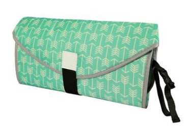Portable Waterproof Baby Changing Pad - Foldable Travel Diaper Mat with Storage Pockets
