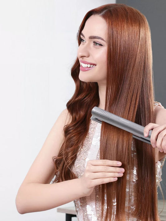 2-in-1 Hair Straightener & Curler – Fast Heating, Constant Temp, Multi-Speed