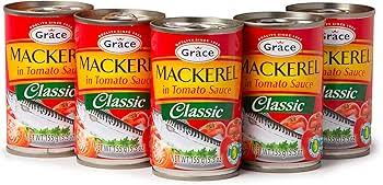 Grace Jack Mackerel in Tomato Sauce, 15oz 1 Pack - 12 Pack – Authentic Caribbean Canned Fish