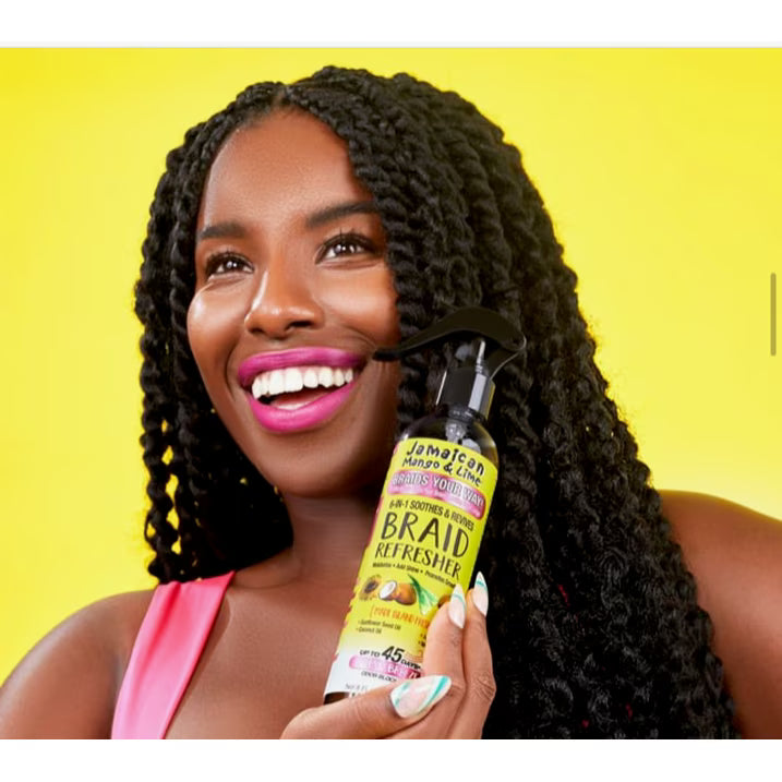 Jamaican Mango & Lime Braid Refresher 6-in-1 Spray – For Female Braids