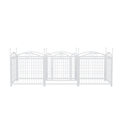 Heavy Duty Dog Playpen – 8-Panel Exercise Pen with Door | 24" Height, Indoor & Outdoor