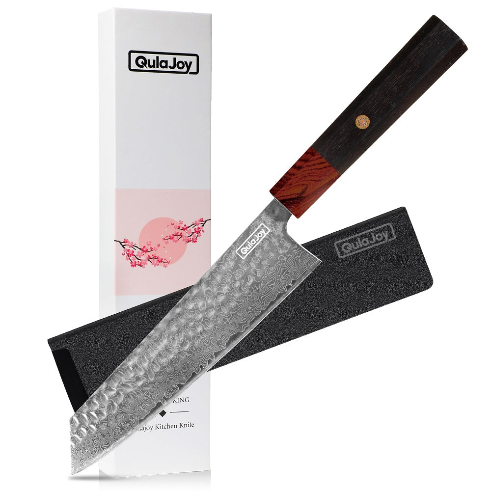 Professional 8-Inch Damascus Chef Knife | VG-10 Japanese Steel | 67-Layer Hand-Hammered Blade