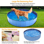 Extra Large Foldable Dog Pool 63" – Portable Swimming Pool for Dogs & Cats