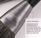 10-Piece Professional Makeup Brush Set | Natural Hair & Wood Handles