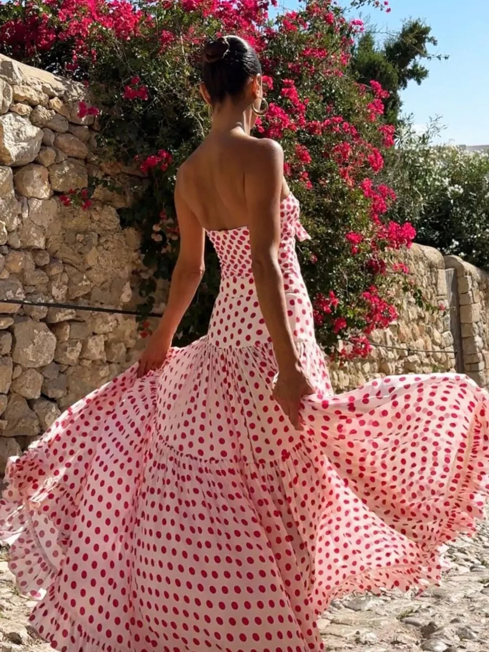 Printed One-Piece Swimsuit & Wrap Skirt Set