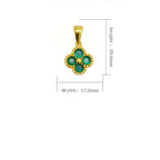 Lucky Four Leaf Clover Necklace | 24K Gold Plated Pendant & Adjustable Chain