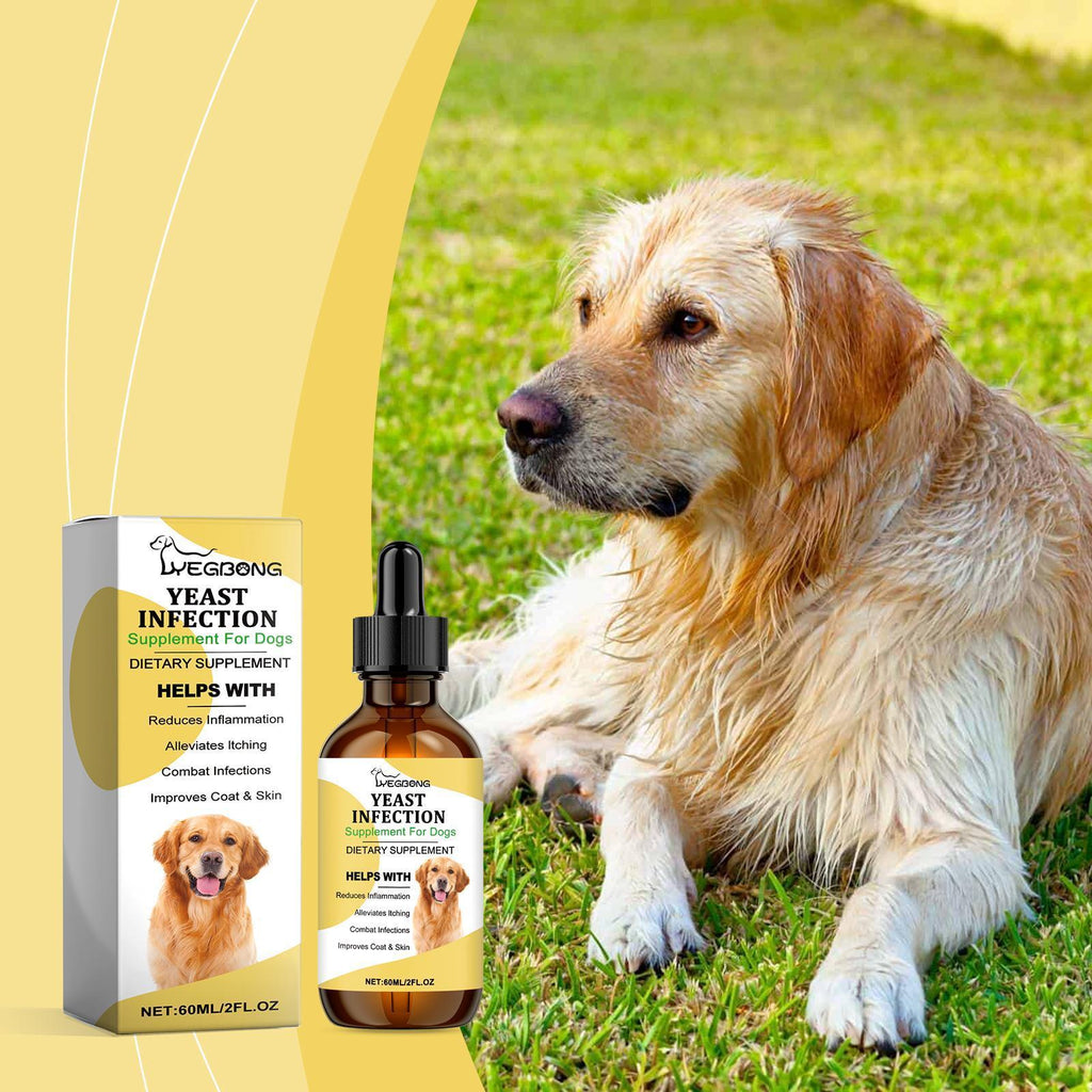 Natural Pet Yeast Relief Supplement – Herbal Skin Soothing Formula for Dogs & Cats