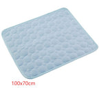 Ice Silk Self-Cooling Pet Mat for Dogs & Cats | No-Power Summer Cooling Pad