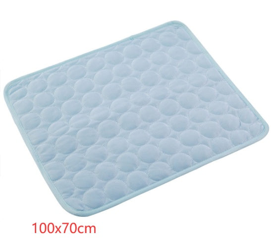 Ice Silk Self-Cooling Pet Mat for Dogs & Cats | No-Power Summer Cooling Pad