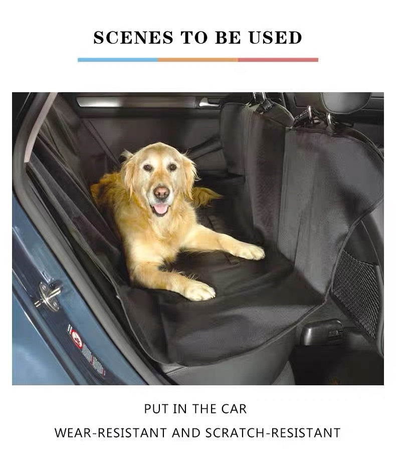Waterproof Dog Car Seat Cover - Extra Large Backseat Protector with 4 Handles