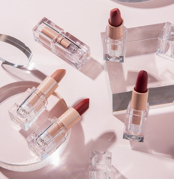 Ice Cube Matte Lipstick Set – 6 Long-Lasting Waterproof Shades | Vitamin E & Plant Oils