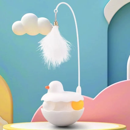 Interactive Duck Cat Toy - Lightweight Teaser Wand for Indoor Play & Exercise