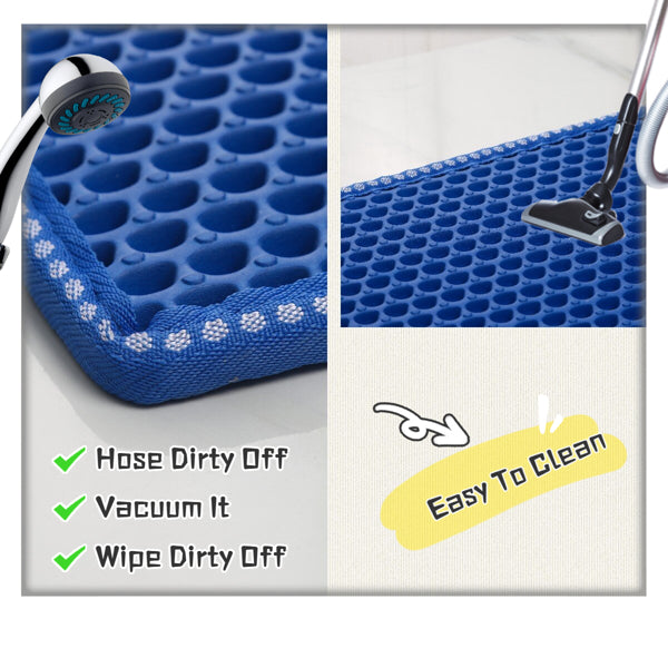 Premium Double Layer Cat Litter Trapping Mat - Waterproof & Urine Proof