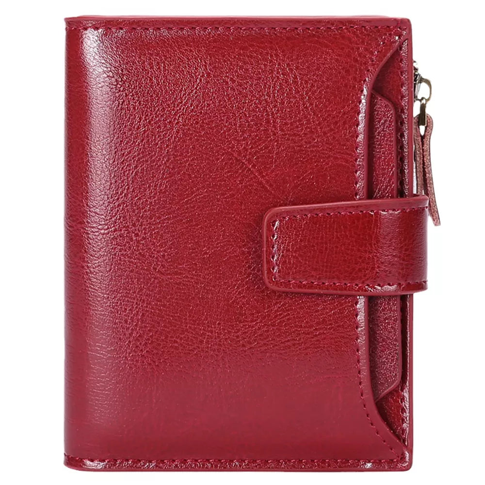 Leather Bifold Wallet – Slim PU Leather Card & Cash Organizer