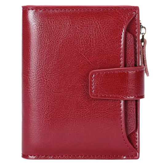 Leather Bifold Wallet – Slim PU Leather Card & Cash Organizer