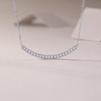 Moissanite Pendant Necklace | S925 Sterling Silver Platinum Plated