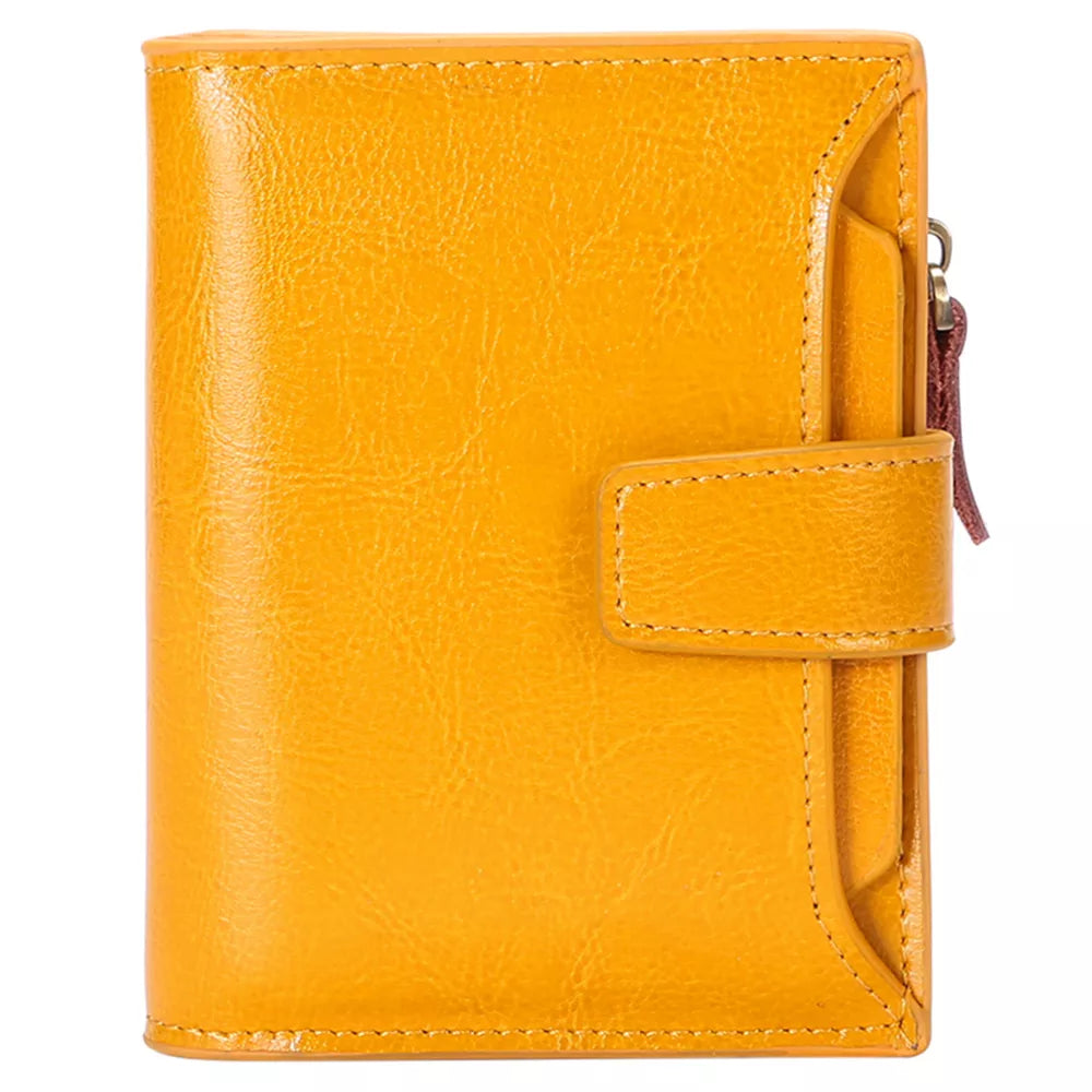 Leather Bifold Wallet – Slim PU Leather Card & Cash Organizer