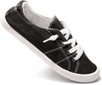 Women's Low-Top Canvas Slip-On Sneakers | Lightweight Comfort Casual Shoes