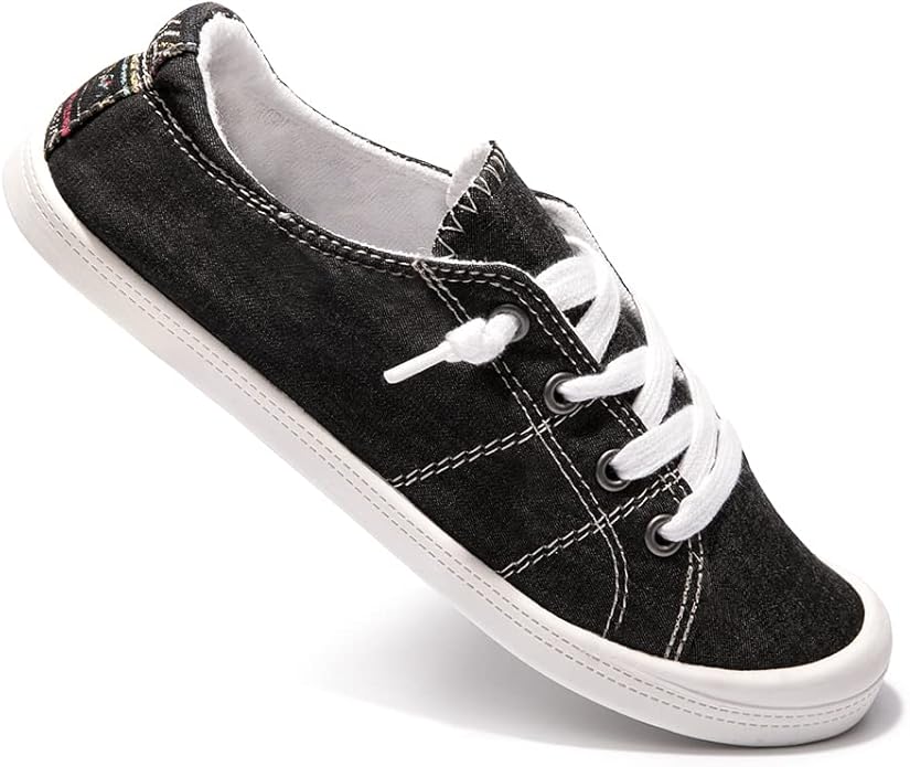 Women's Low-Top Canvas Slip-On Sneakers | Lightweight Comfort Casual Shoes