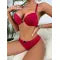 Women's Push-Up Lingerie Set – Backless Front-Closure Bra