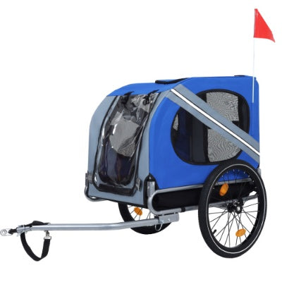 Large Dog Bike Trailer – 120 LB Capacity | All-Terrain Steel Frame Pet Carrier