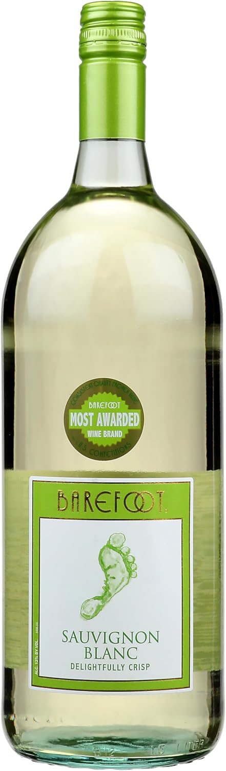 Barefoot Sauvignon Blanc Dry White Wine, 1.5L Magnum Bottle