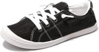 Women's Low-Top Canvas Slip-On Sneakers | Lightweight Comfort Casual Shoes