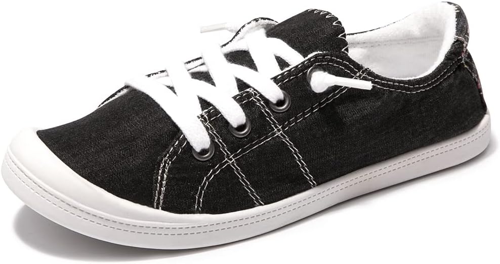 Women's Low-Top Canvas Slip-On Sneakers | Lightweight Comfort Casual Shoes