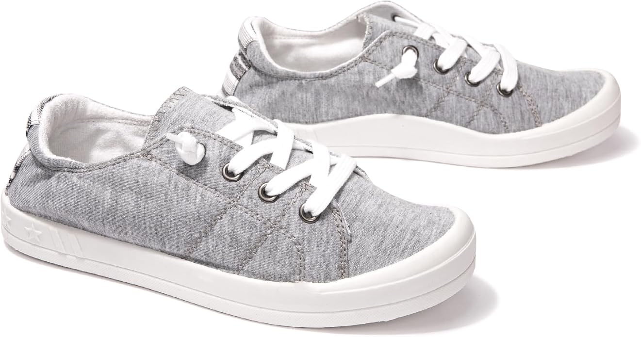 Women's Platform Canvas Slip-On Sneakers | Low-Top Classic Comfort Shoes
