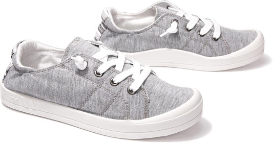 Women's Platform Canvas Slip-On Sneakers | Low-Top Classic Comfort Shoes