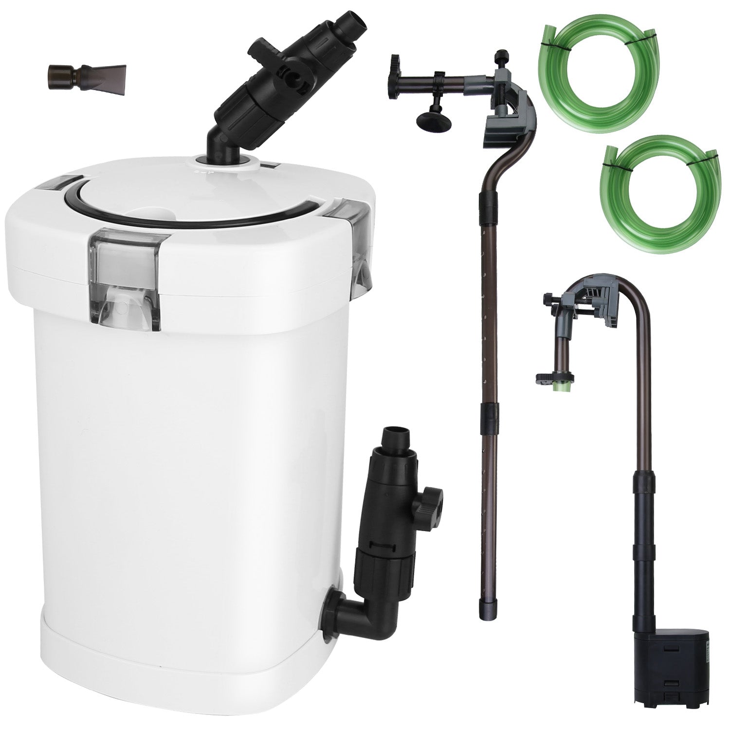 600 GPH Aquarium Canister Filter | Silent 3-Stage External Filter for 40 Gallon Fish Tanks