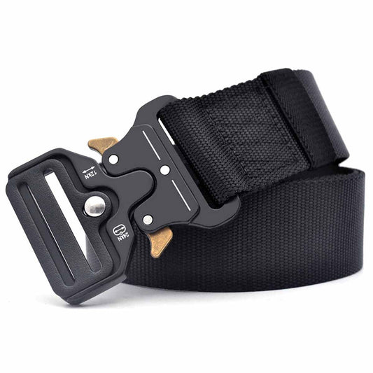 Men's Tactical Belt | Quick-Release Buckle | Adjustable Military Nylon Waist Belt