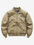 Men's Plus Size Bomber Jacket – 100% Polyester, Full Zip & Pocketed | Sizes M–4XL