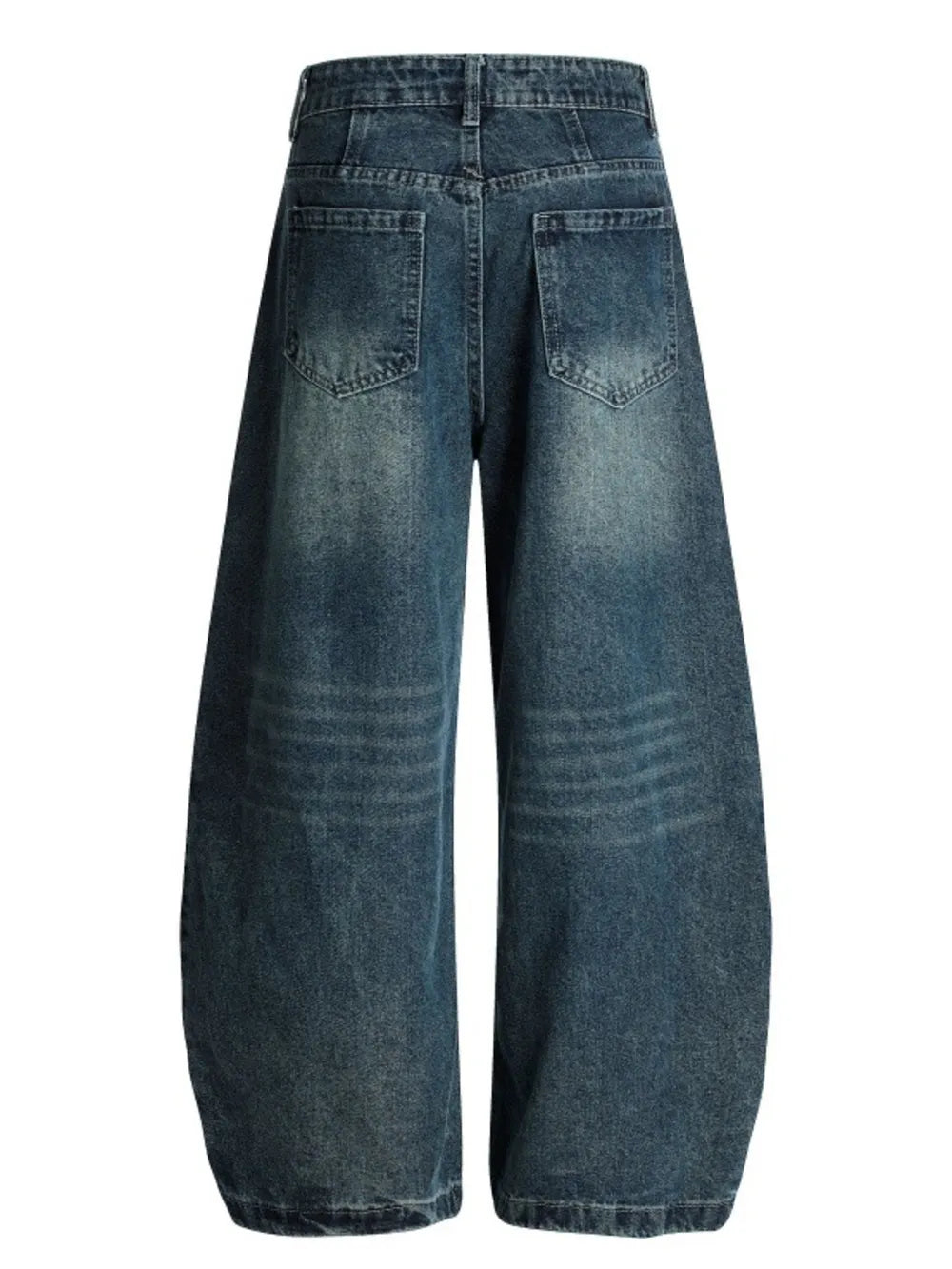 Men's Wide Leg Jeans – Oversized Cotton Blend with Pockets