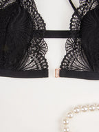 Women's Sexy Black Lingerie Set – Soft, Alluring Bra & Panty | Sizes S–XL