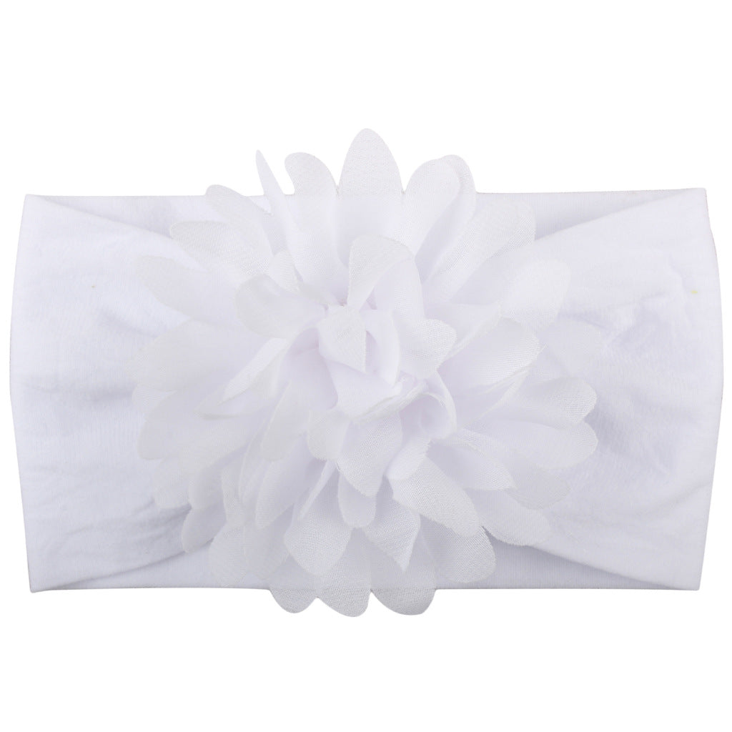 Baby Girl Flower Headband | Soft Chiffon Princess Hair Bow | 13 Colors