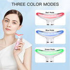 3-in-1 Heated Facial Massager with Vibration - Rechargeable Face Sculpting Tool for Skin Care