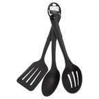 Mainstays 3-Piece Kitchen Utensil Set | Nylon Slotted Spatula, Slotted Spoon & Solid Spoon | Heat Resistant to 450°F