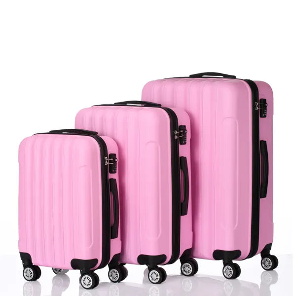 3-in-1 Travel Luggage Set with Organizer Compartments - Large Capacity Suitcase