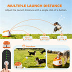 PawHut Automatic Dog Ball Launcher - Rechargeable Fetch Machine for Medium & Large Dogs