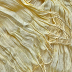 Sunshine Yellow Crinkle Scarf for Women & Men - Lightweight Summer Beach Wrap 67"x24"