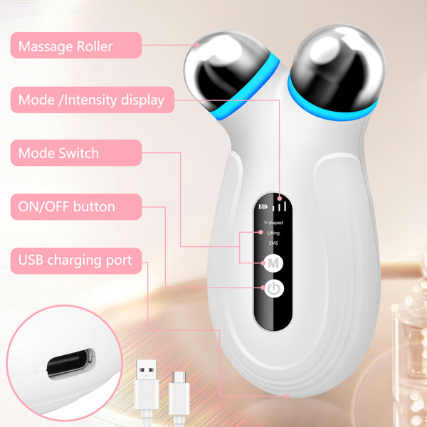 EMS Facial Toning Device – Professional Microcurrent Face Lifting & Skin Firming Tool
