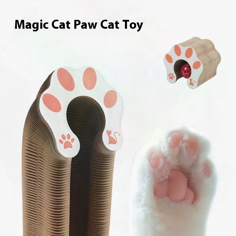 Foldable Cat Scratcher Lounge - Interactive Cardboard Scratching Pad for Cats
