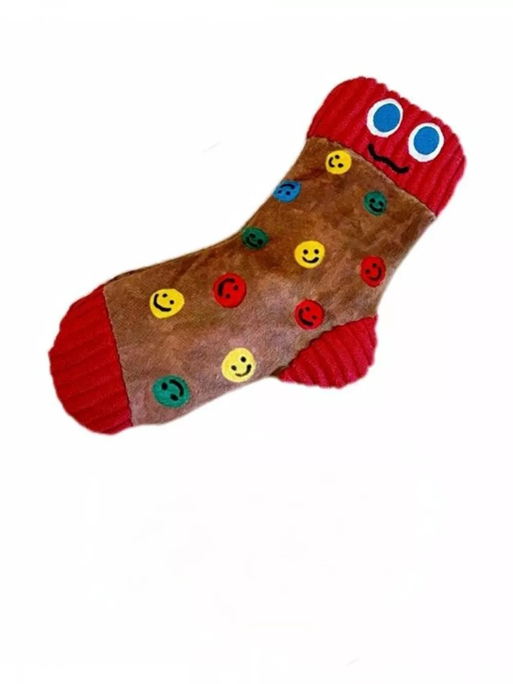 Dog Plush Chew Toy – Cartoon Socks Soft Cuddle & Squeaky Toy for Dogs