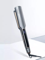 2-in-1 Hair Straightener & Curler – Adjustable Temperature Flat Iron for Straight & Wavy Styles